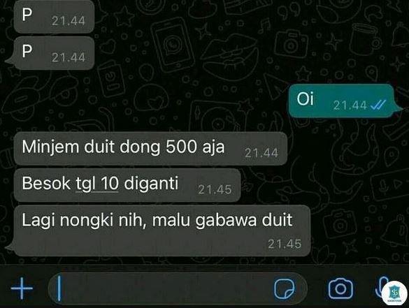 chat teman kurang ajar (instagram.com/awreceh.id)