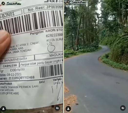 momen tak terduga dialami kurir (instagram.com/newdramaolshop)