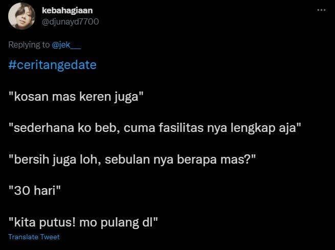 curhat kocak nge-date (twitter.com/djunayd7700)