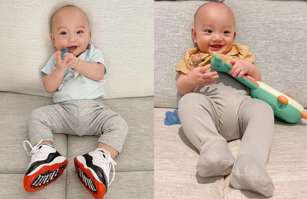 10 Potret Ceria Baby Anzel, Anak Audi Marissa yang Murah Senyum