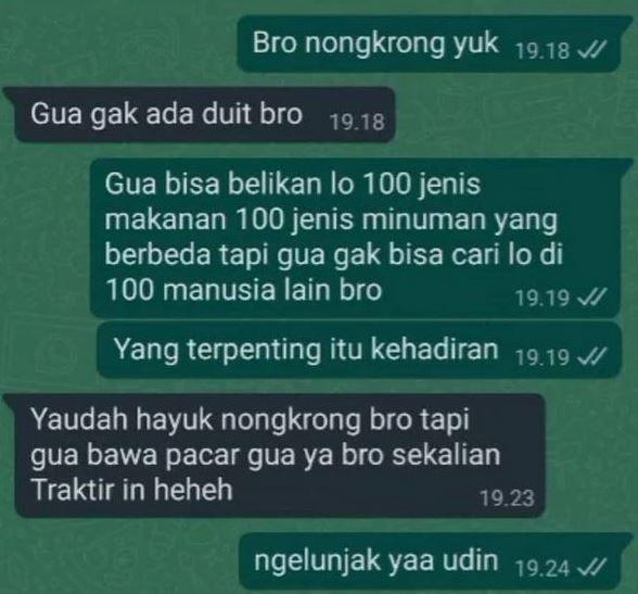 chat teman kurang ajar (instagram.com/receh.id)
