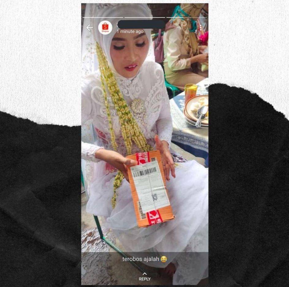 momen tak terduga dialami kurir (instagram.com/newdramaolshop)