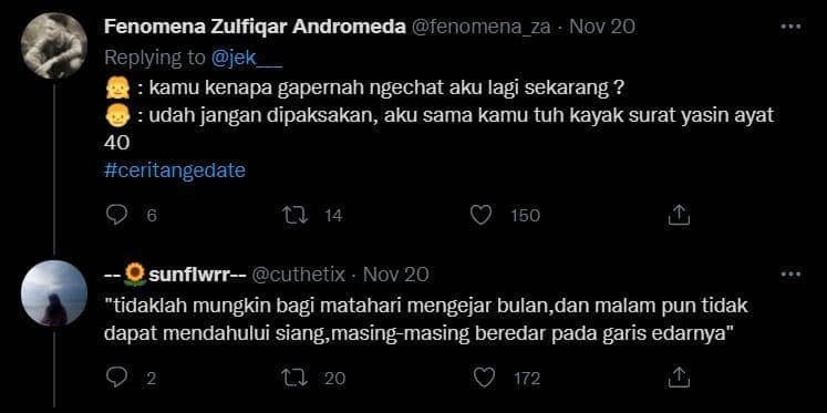 curhat kocak nge-date (twitter.com/fenomena_za)