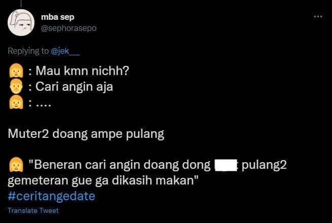 curhat kocak nge-date (twitter.com/sephorasepo)