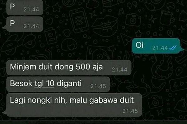chat teman kurang ajar (instagram.com/awreceh.id)