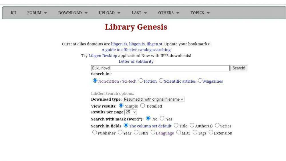 ilustrasi library genesis (libgen.is)