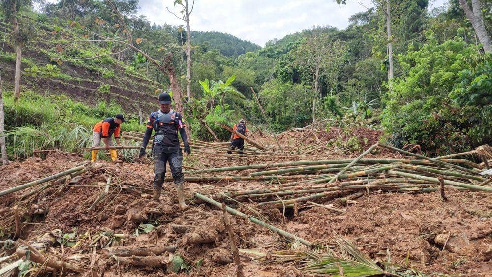 Lokasi tanah longsor di Dukuh Tugunongko, Desa Tugurejo, Kecamatan Slahung, Ponorogo. Dok.IDN Times/BPBD Ponorogo.