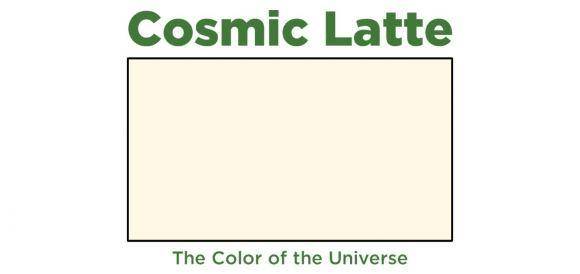 warna cosmic latte (universetoday.com/Brian Koberlein)