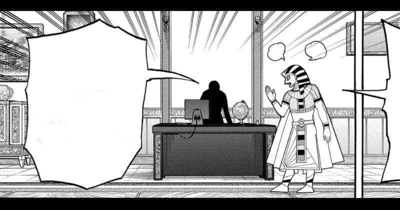 Salaam, superhero Mesir, protes tak bisa ke Jepang. (mangaplus.shueisha.co.jp/My Hero Academia)