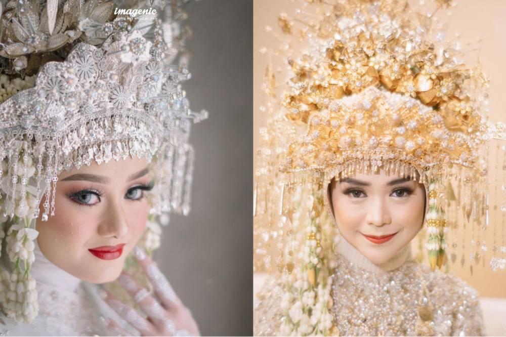 Pernikahan Adat Palembang Ria Ricis vs. Dinda Hauw. (instagram.com/imaginec/ | instagram.com/imagenic/)