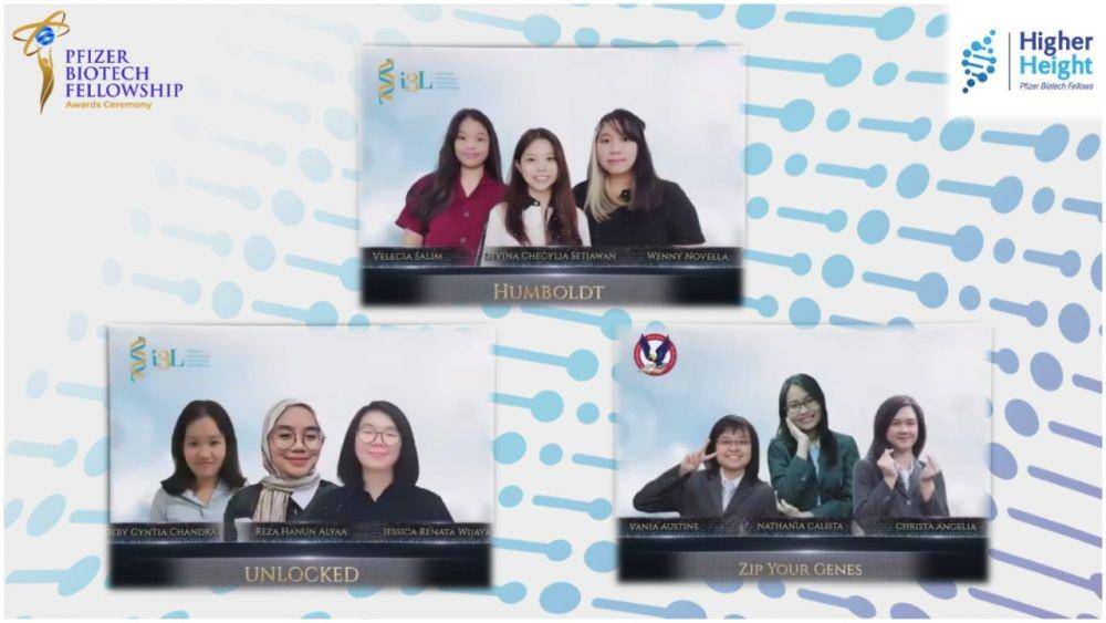 Pemenang kategori undergraduate Pfizer Biotech Fellowship. (dok. Pfizer Indonesia)