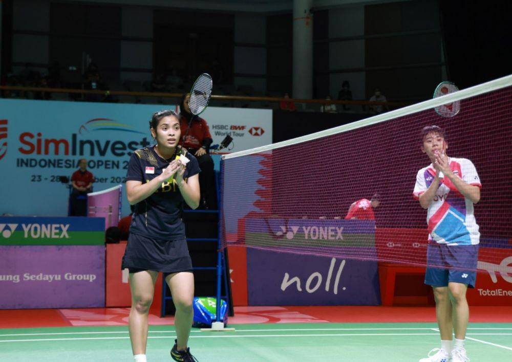 Gregoria Mariska Tunjung di Indonesia Open 2021. (dok. Humas PP PBSI)