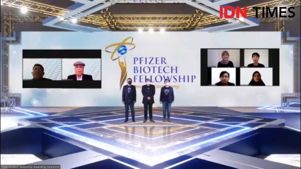 Pfizer Biotech Fellowship Award Ceremony. Selasa (23/11/2021). (IDN Times/Annisa Nisrina)