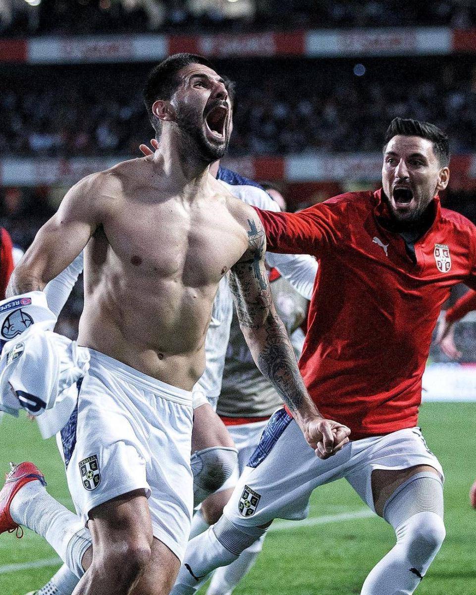 Gol telat Mitrovic menjadi penentu kemenangan atas Portugal di ajang Kualifikasi Piala Dunia. (instagram.com/fudbalskisavezsrbije)