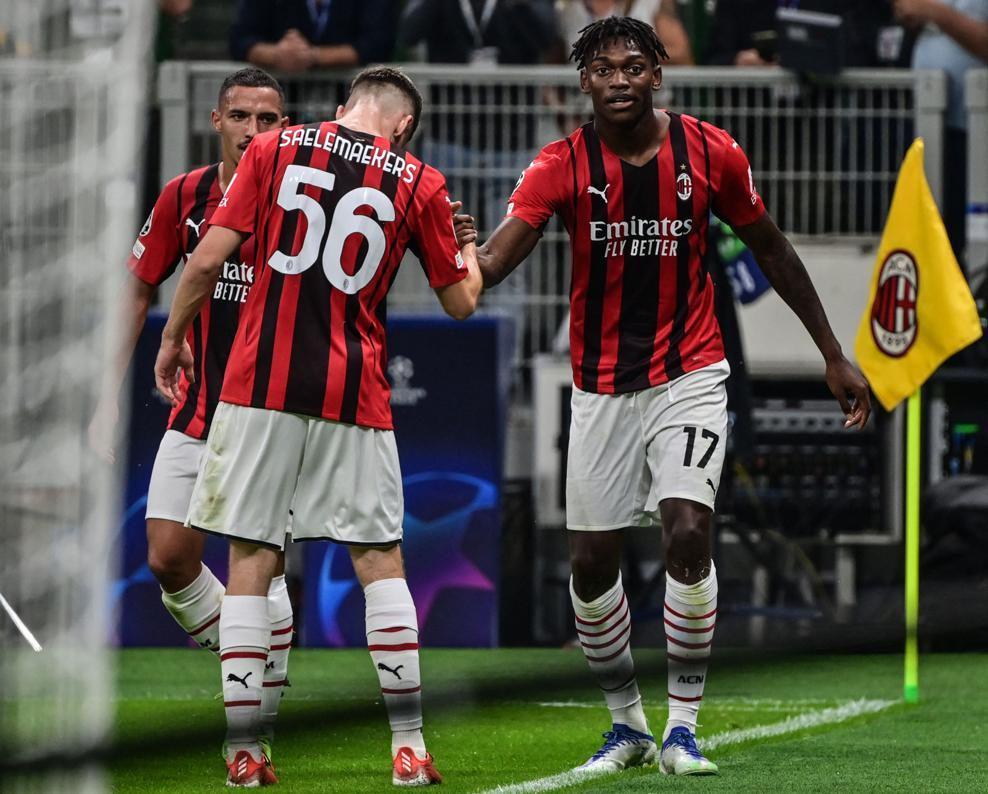 selebrasi gol Rafael Leao (uefa.com)