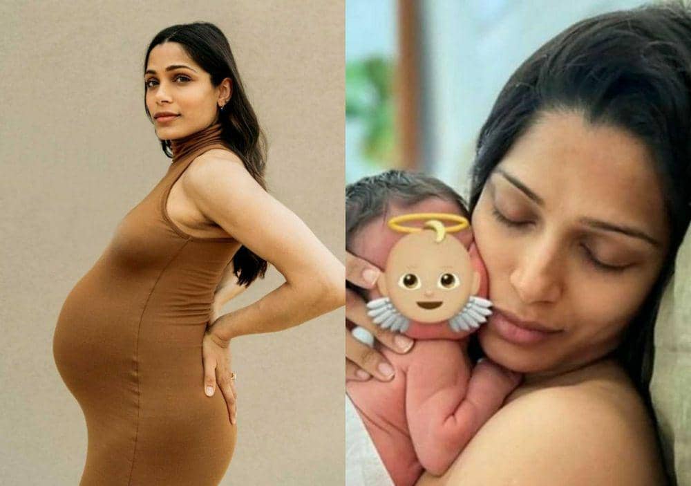 9 Momen Kehamilan Artis India Freida Pinto hingga Melahirkan Baby Boy