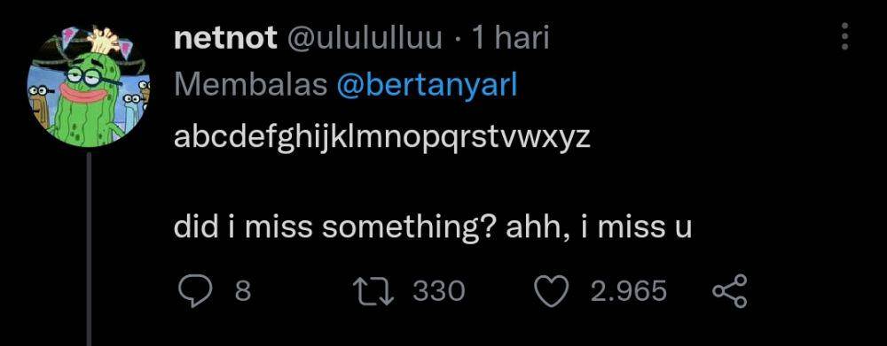 Gombalan netizen (twitter.com/ulululluu)