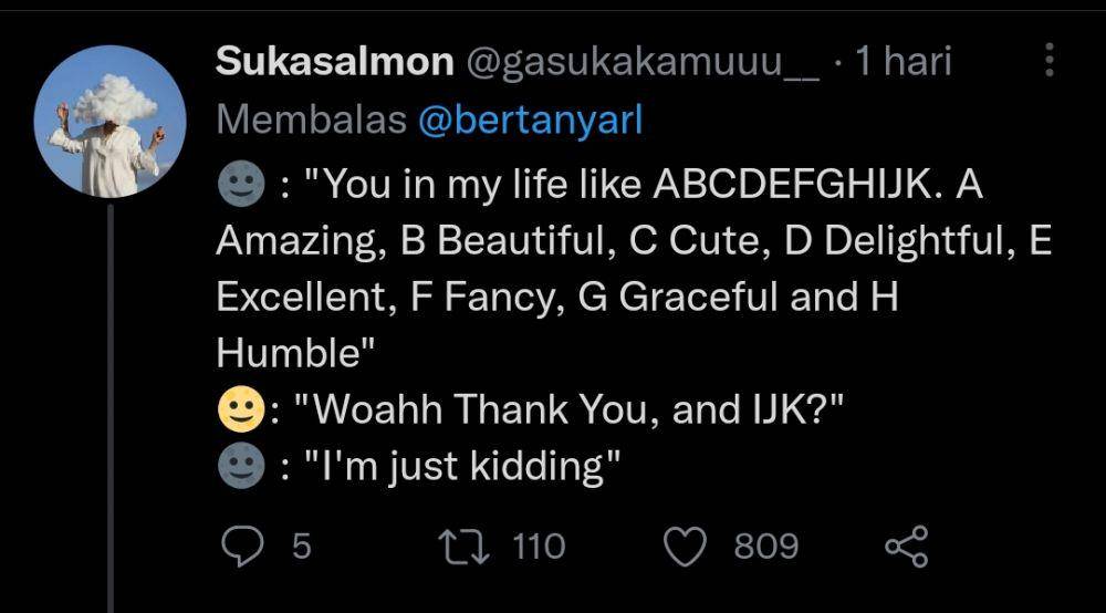 Gombalan netizen (twitter.com/gasukakamuuu__)