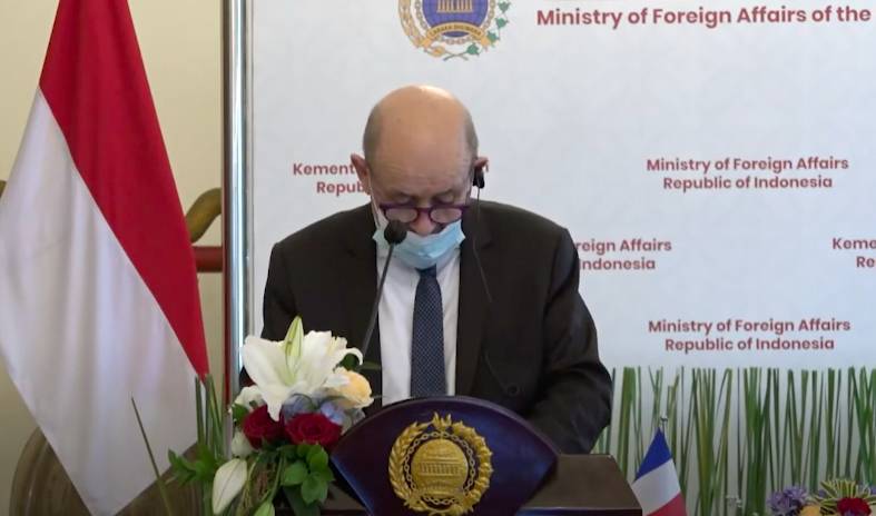 Menteri Luar Negeri Prancis, Jean-Yves Le Drian (YouTube/MoFA Indonesia)