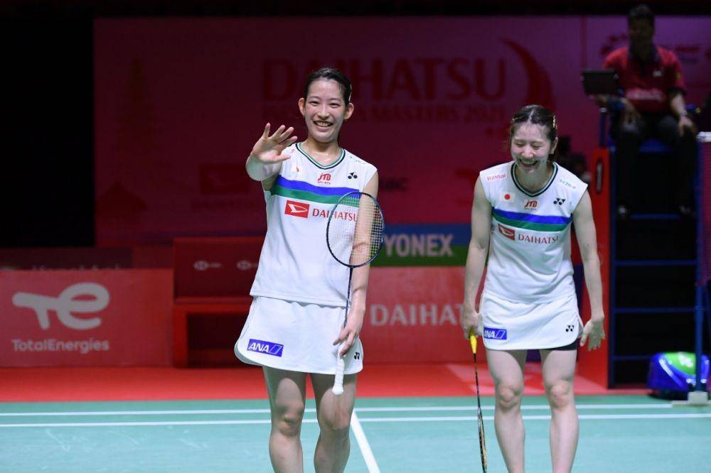 Ganda putri Jepang, Nami Matsuyama/Chiharu Shida di final Indonesia Masters 2021. (dok. Humas PP PBSI Indonesia)