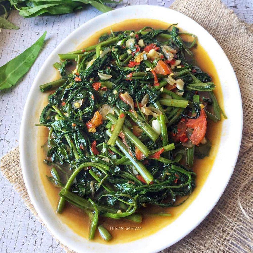 ilustrasi tumis kangkung (instagram.com/cheflanang)
