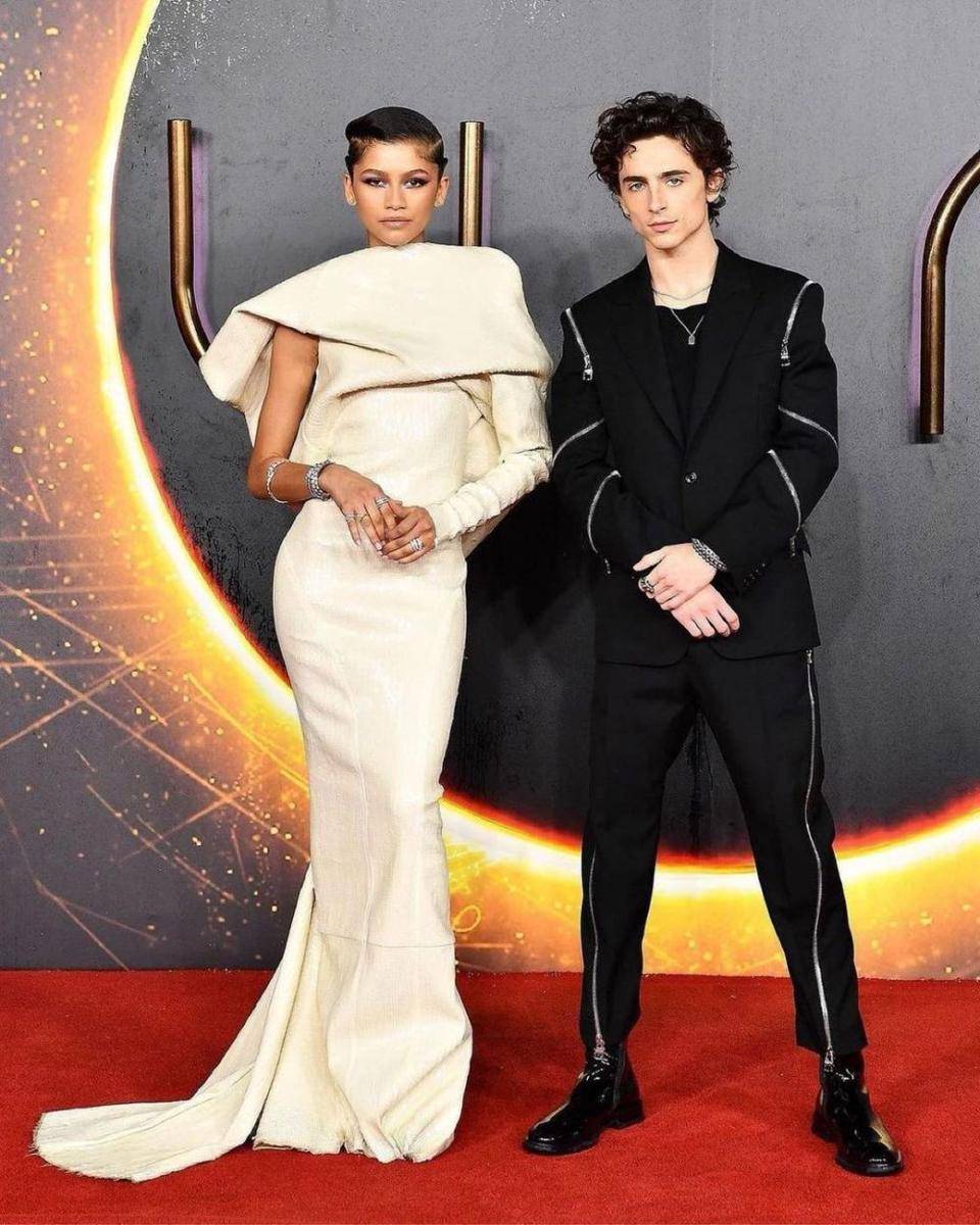 Zendaya & Timothee Chalamet (instagram.com/dunemovie)