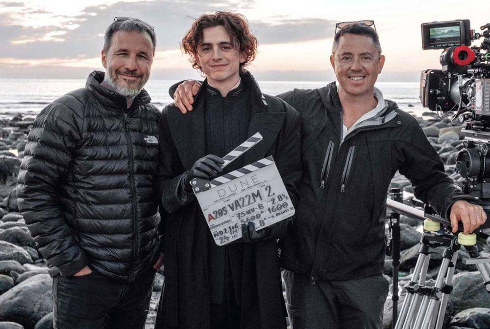 Denis Villeneuve; Timothee Chalamet & Greg Fraser (instagram.com/dunemovie)