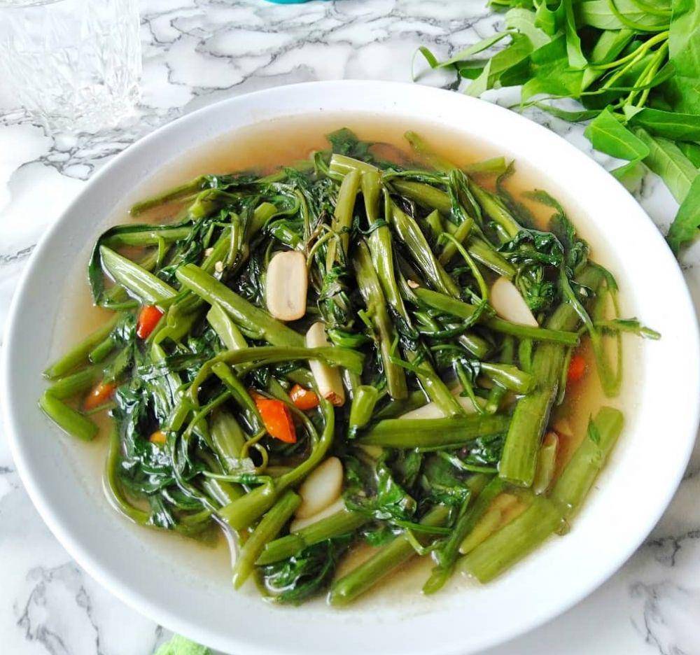 ilustrasi tumis kangkung (instagram.com/akka_cakery)