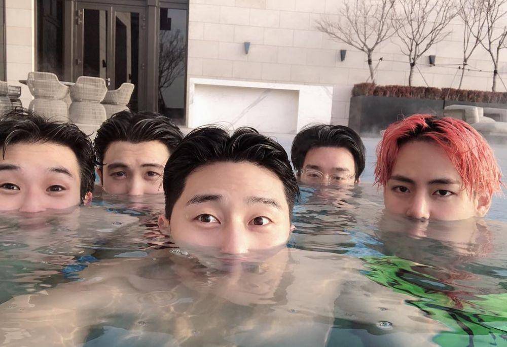 Choi Wooshik, Park Hyungshik, Park Seojoon, Peakboy, dan V (instagram.com/bn_sj2013)