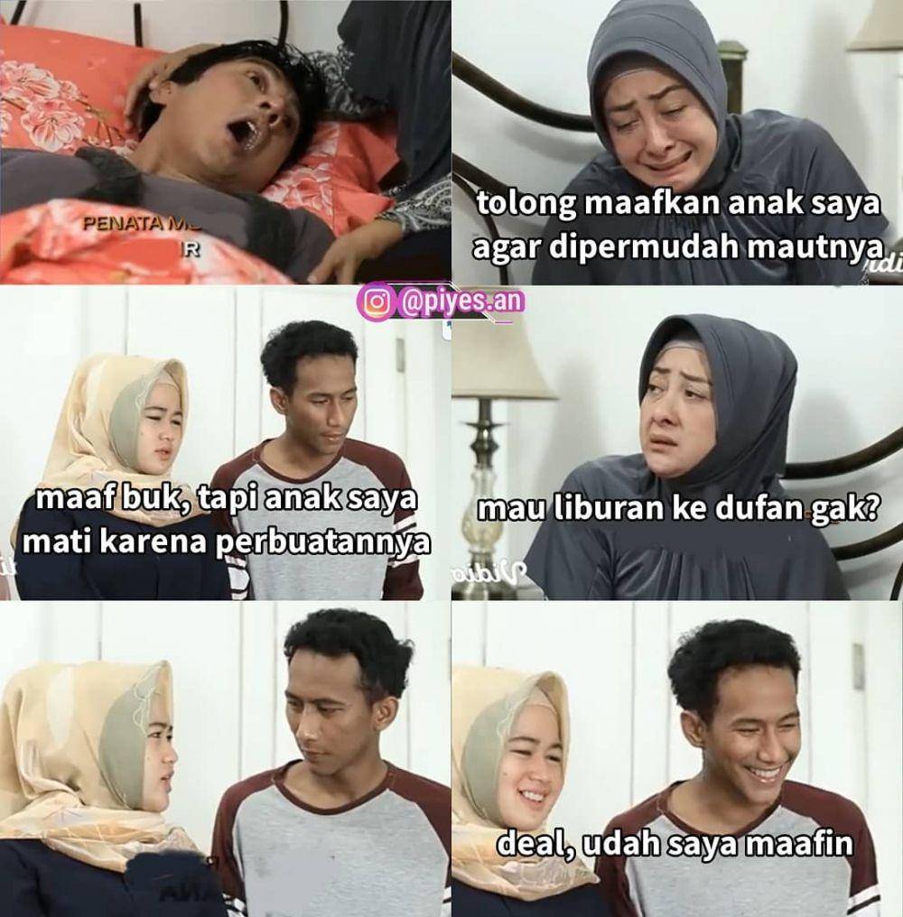 meme obrolan sinetron azab (instagram.com/piyes.an)