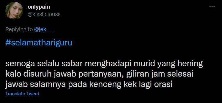 doa untuk guru (twitter.com/kissliciouss)