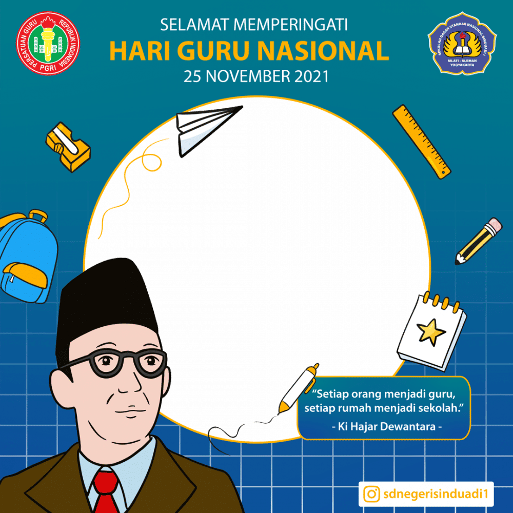 Twibbon Peringatan Hari Guru 2021. (twibbonize.com)