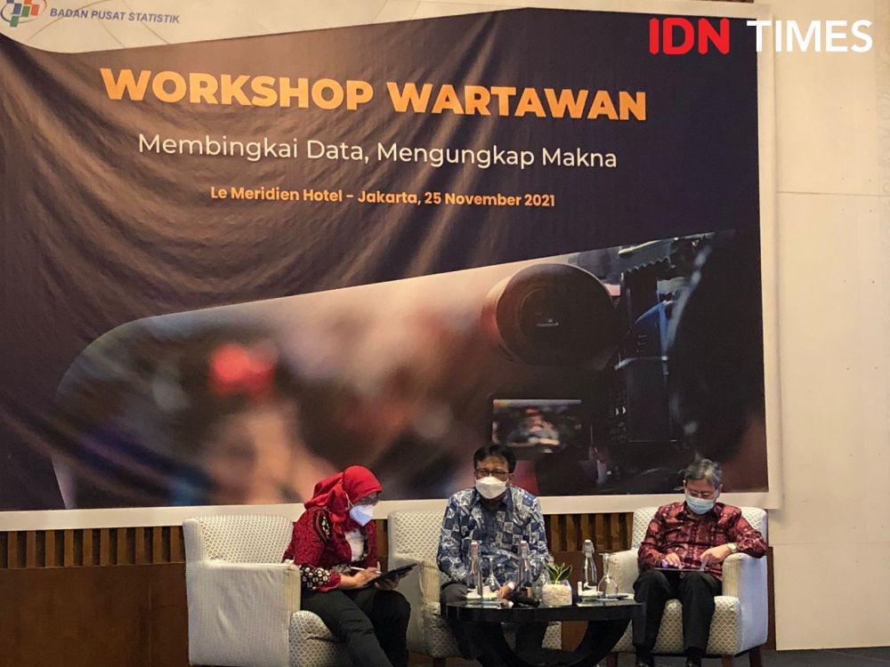 Workshop bersama BPS pada Kamis (25/11/2021). (IDN Times/Vadhia Lidyana)