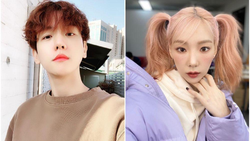Baekhyun EXO dan Taeyeon SNSD (instagram.com/baekhyunee_exo | instagram.com/taeyeon_ss)