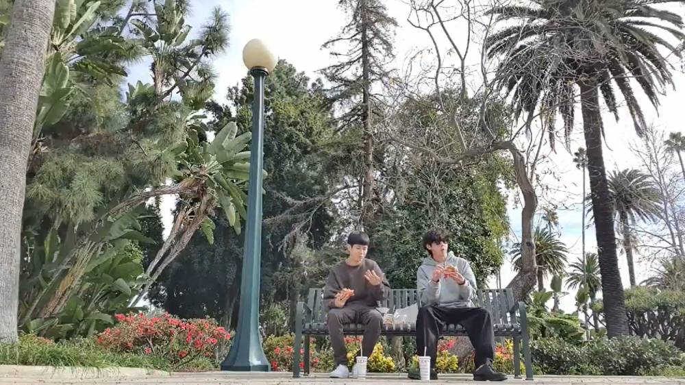screenshoot Choi Wooshik dan V BTS (twitter.com/BTS_twt)
