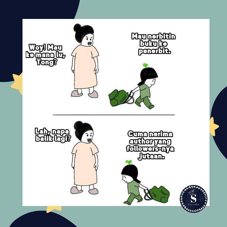 meme penulis novel (instagram.com/sigrun.official)