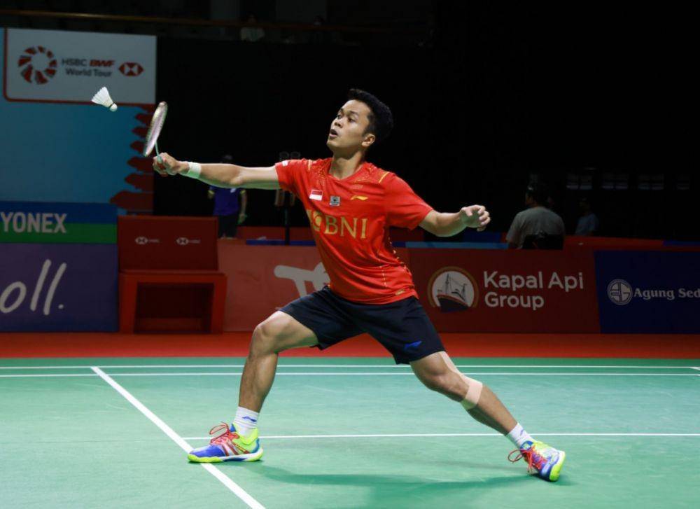 Tunggal putra Indonesia, Anthony Sinisuka Ginting di Indonesia Open 2021. (dok. Humas PP PBSI Indonesia)