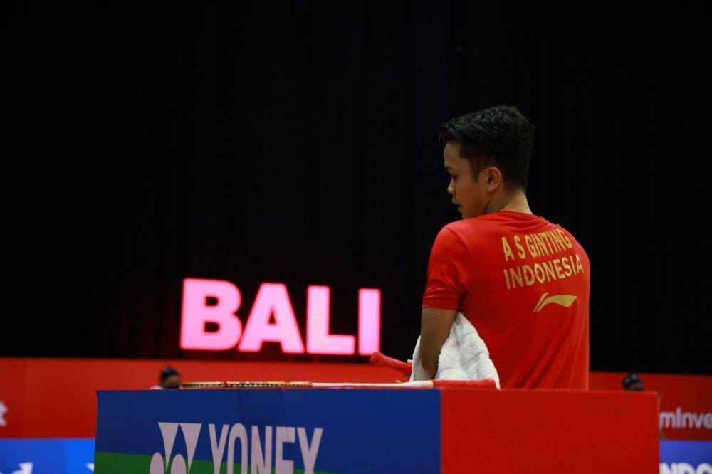 Tunggal putra Indonesia, Anthony Sinisuka Ginting di Indonesia Open 2021. (dok. Humas PP PBSI Indonesia)