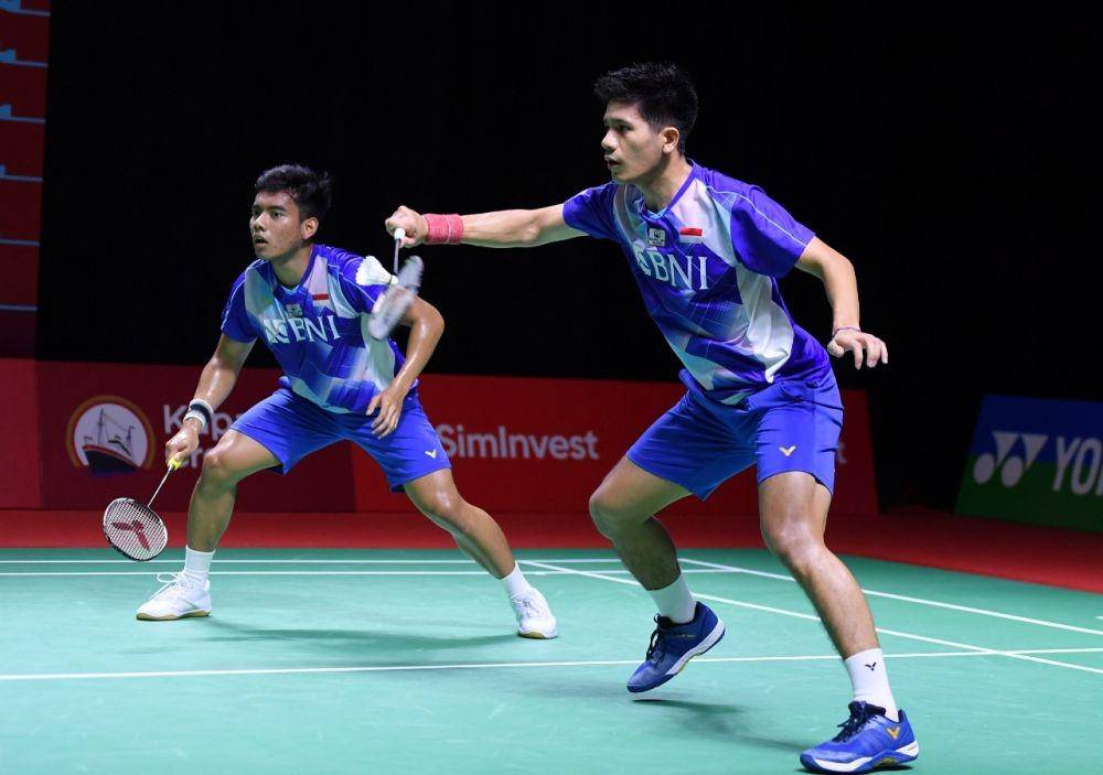 Ganda putra Indonesia Pramudya Kusumawardana/Yeremia Erich Yoche Yacob Rambitan di Indonesia Open 2021