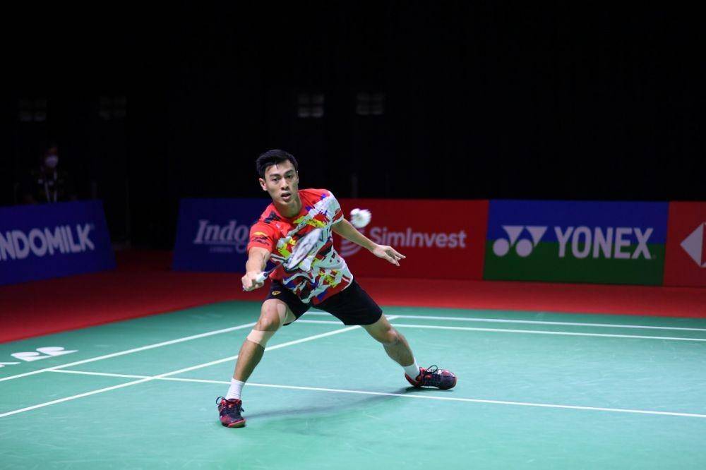 Tunggal putra Indonesia, Shesar Hiren Rhustavito di Indonesia Open 2021. (dok. Humas PP PBSI Indonesia)