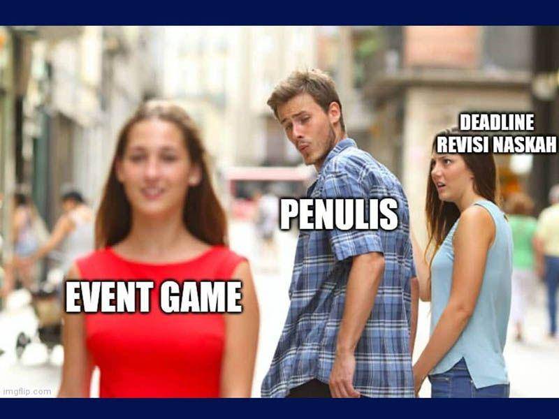 meme penulis novel (instagram.com/adythapika)