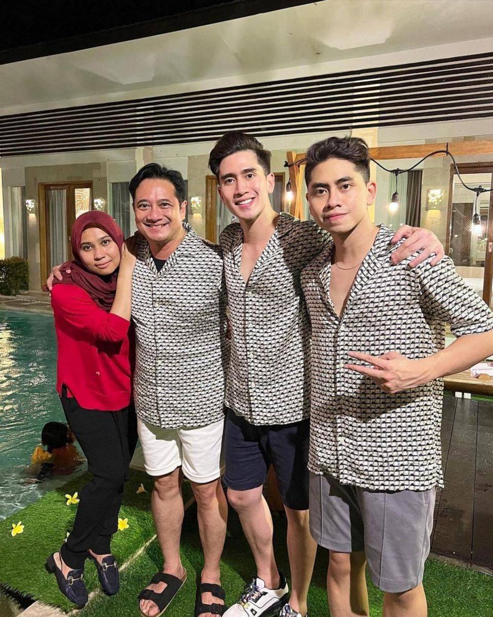 Verrell Bramasta, Athalla Naufal, dan sang ayah (Instagram.com/bramastavrl/)
