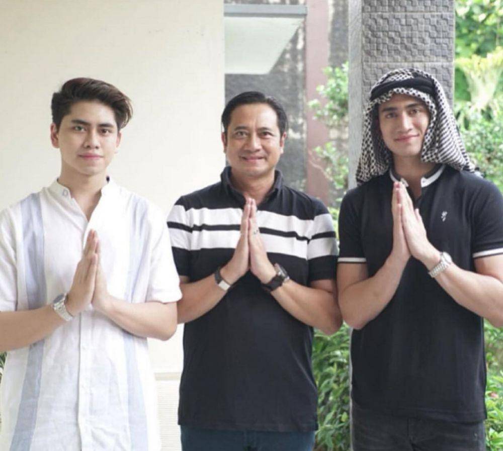 Verrell Bramasta, Athalla Naufal, dan sang ayah (Instagram.com/athallanufal7/)