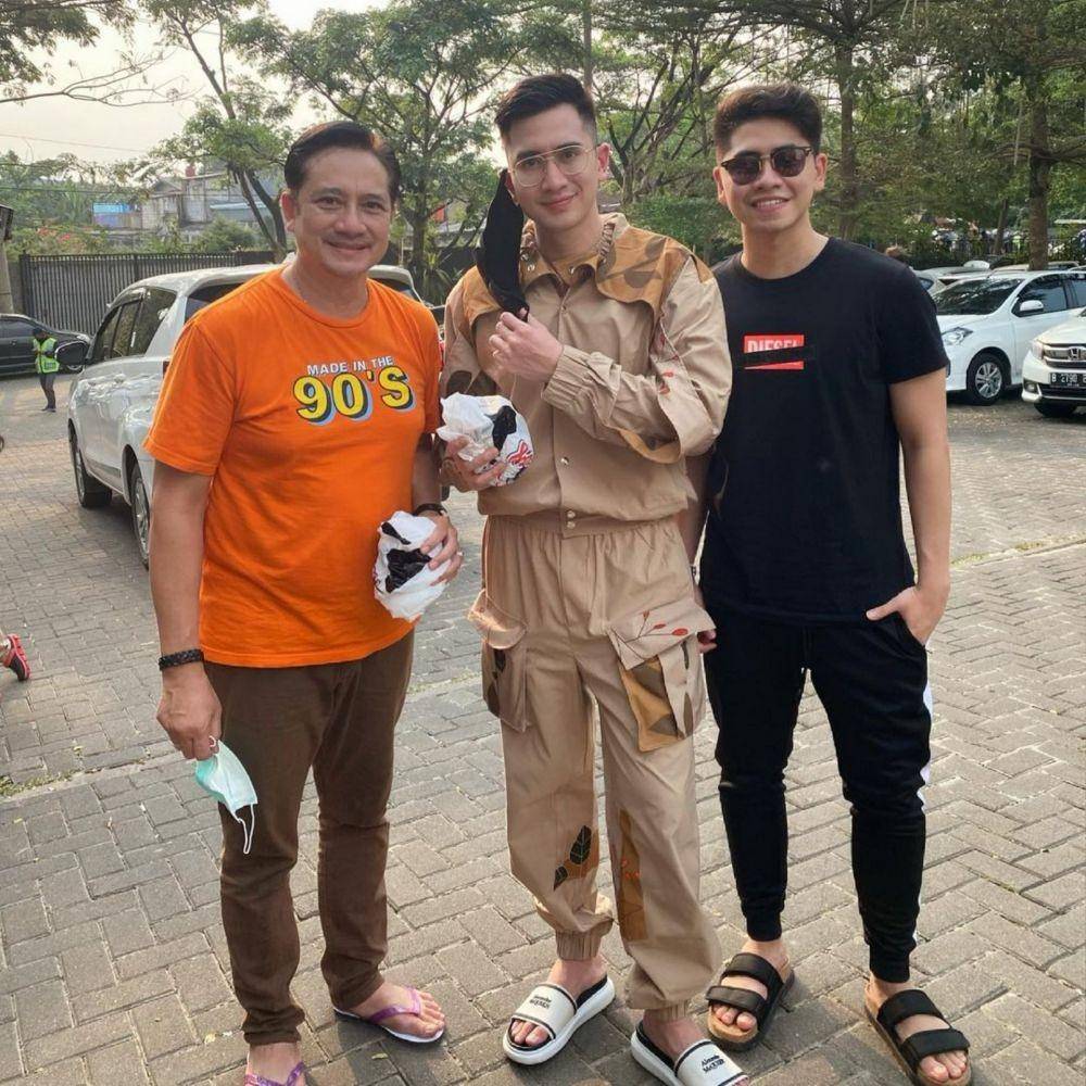 Verrell Bramasta, Athalla Naufal, dan sang ayah (Instagram.com/athallanufal7/)