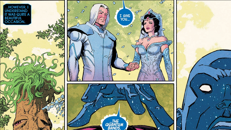 Halaman pernikahan A'Lars dan Sui-San. (Dok. Marvel Comics/Eternals)