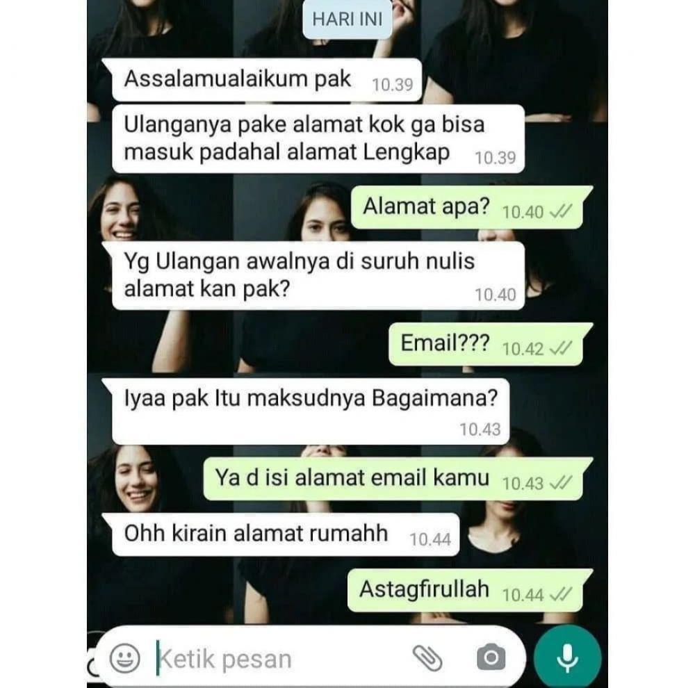Percakapan murid dan guru bikin ngakak. (instagram.com/kampus_kekinian)