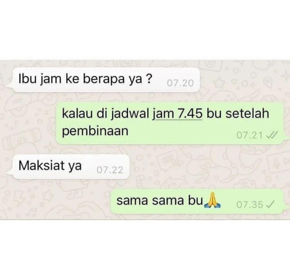 Percakapan murid dan guru bikin ngakak. (instagram.com/kampus_kekinian)