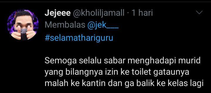 harapan warganet di hari guru (twitter.com/kholiljamall)