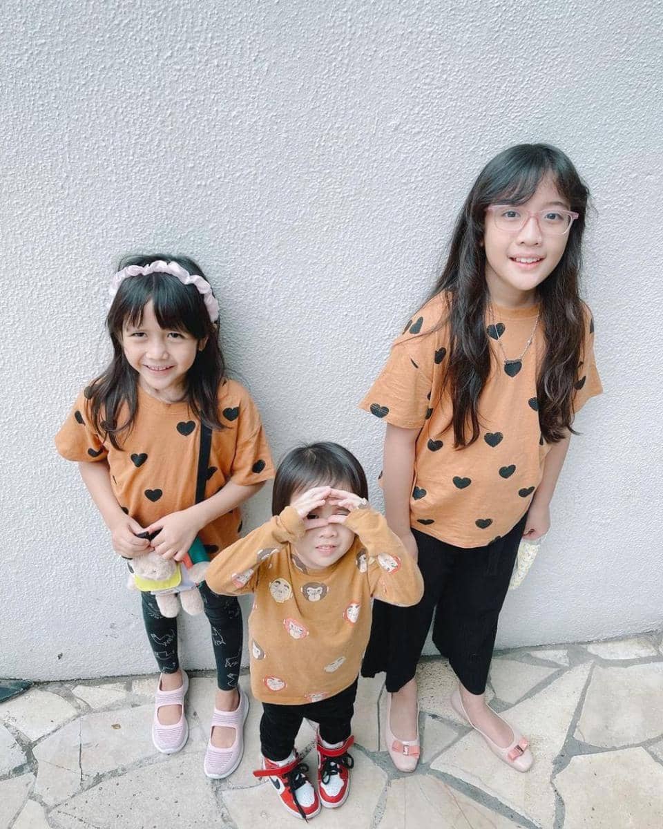 Kimora Balqis, Kaiza Aqeelah, dan Dylan Arrayan Badruddin (instagram.com/fannyfabriana)