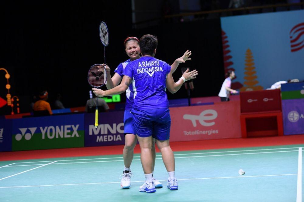 Ganda putri Indonesia, Greysia Polii/Apriyani Rahayu di Indonesia Open 2021. (dok. Humas PP PBSI Indonesia)